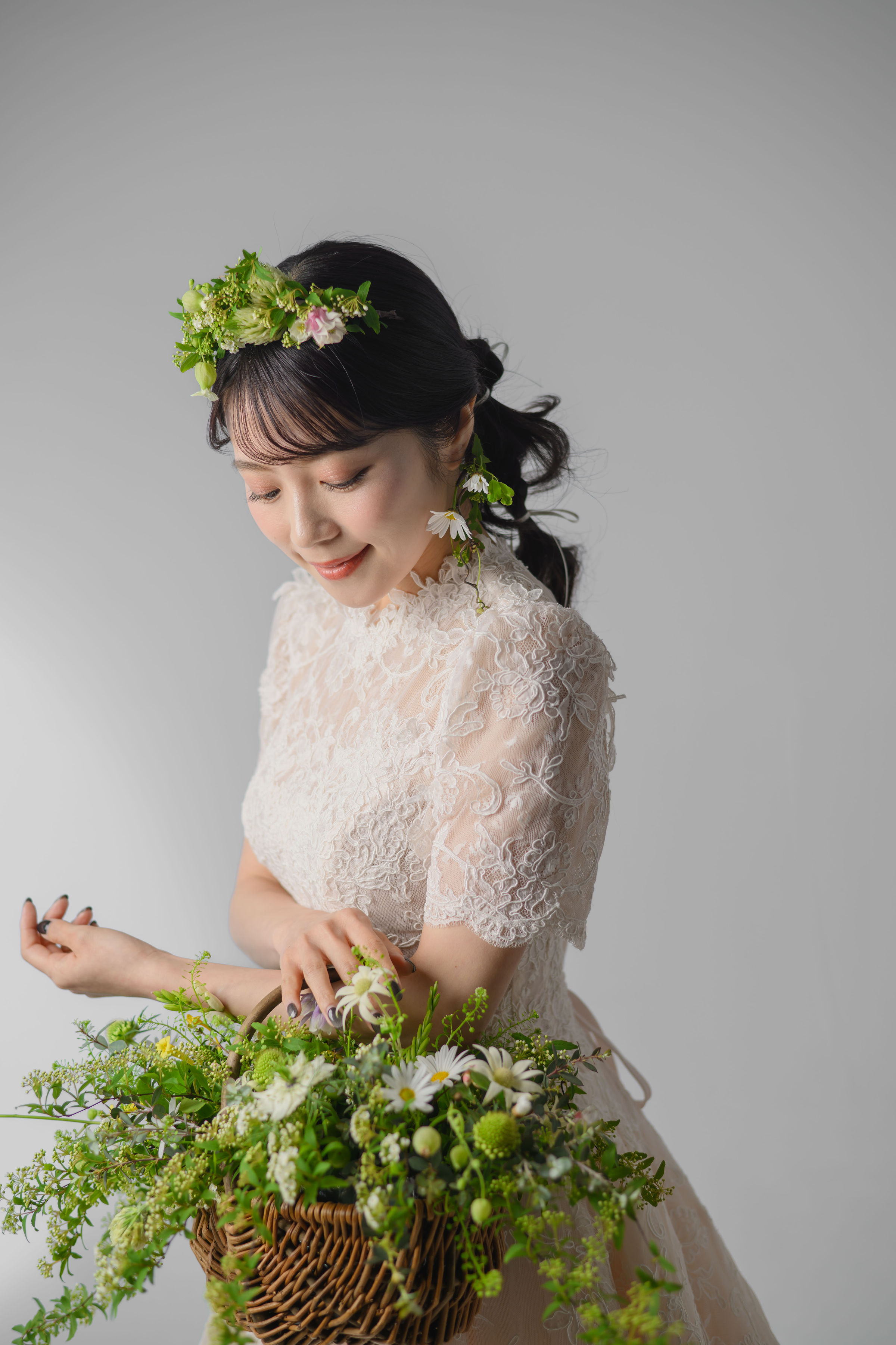 婚礼花作例 会場装花とテーブルコーディネート