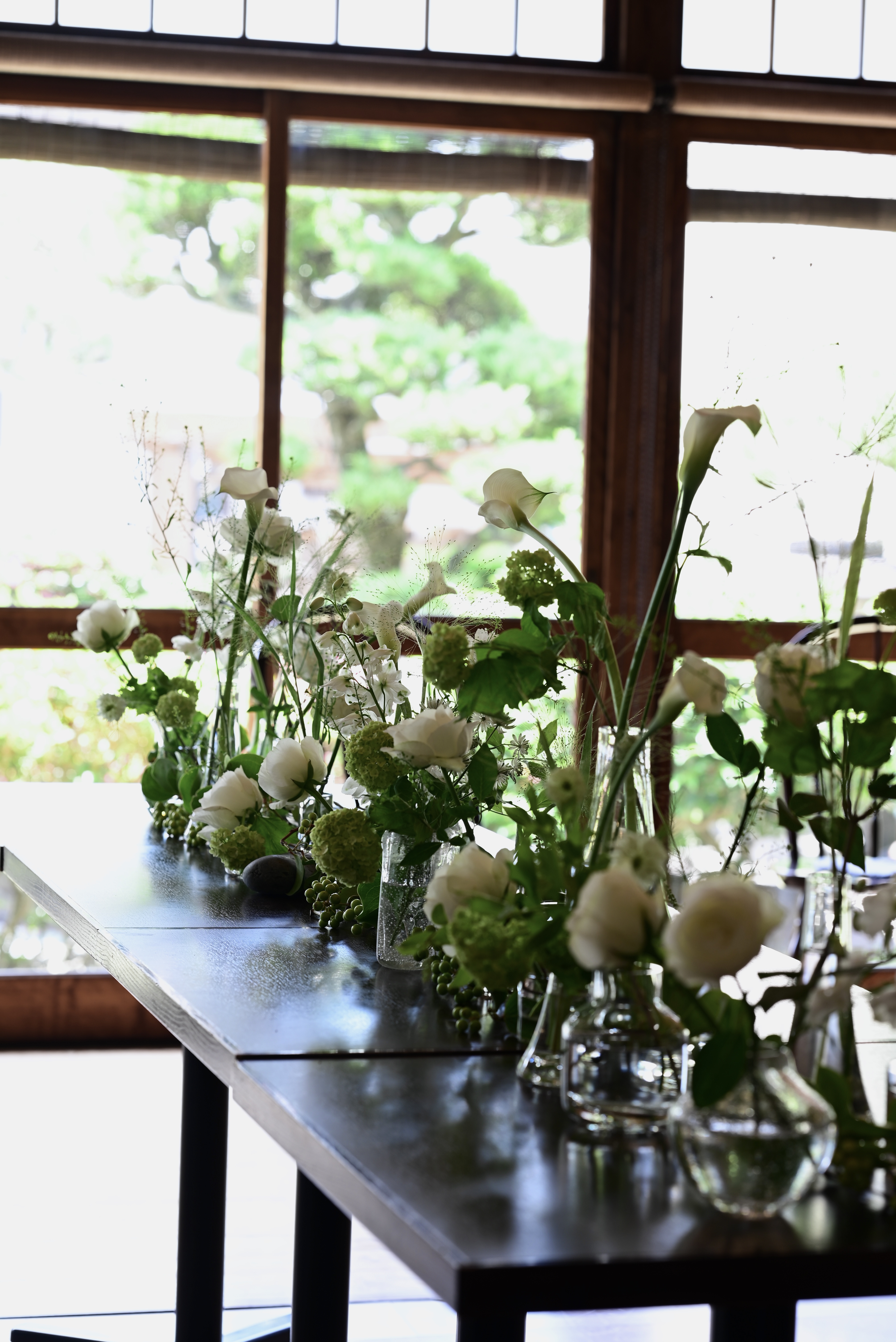 婚礼花作例 光と影の花嫁