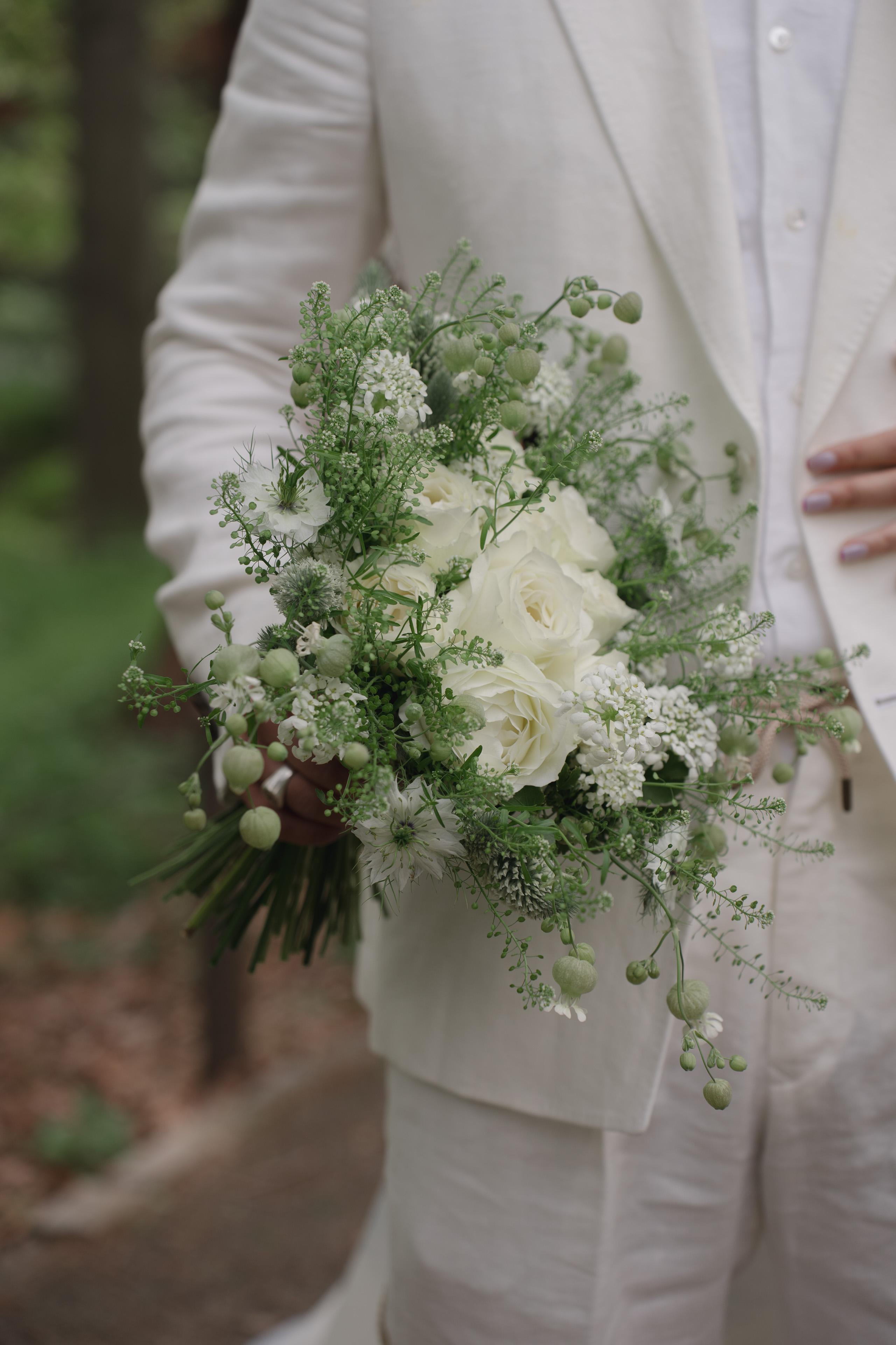 婚礼花作例 白グリーンのブーケ